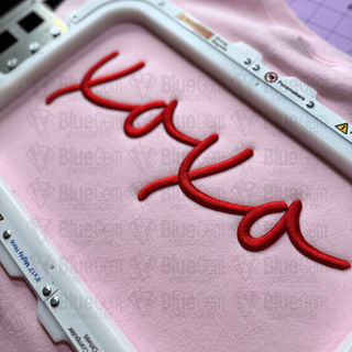 XOXO 3D Puff Embroidery Design