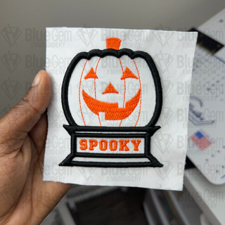 3D Pumpkin Embroidery Design