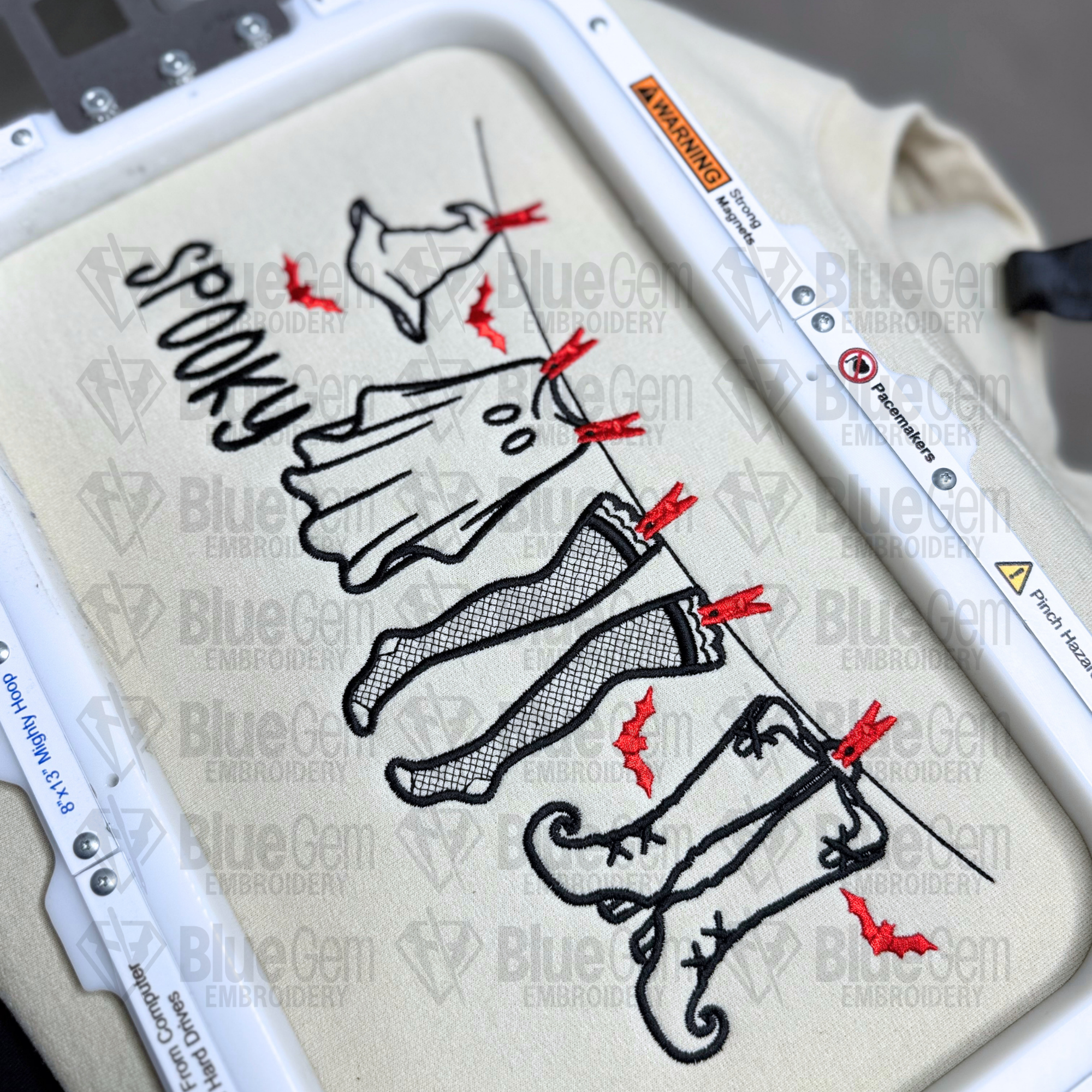 Spooky Season Clothing Line Halloween Embroidery Design