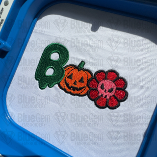 Boo Halloween Embroidery Design