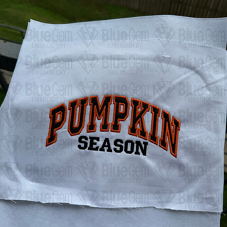 Pumpkin Season Applique Embroidery Design