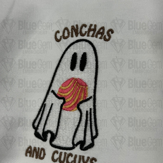 Ghost Conchas Cucuy Embroidery Design