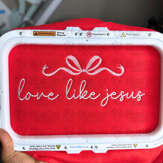 Love Like Jesus Embroidery Design
