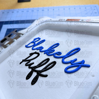 Blakely Script 3D Puff Embroidery Font – Machine Embroidery Font, 6 Sizes, BX Format Included