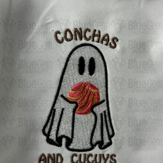 Ghost Conchas Cucuy Embroidery Design