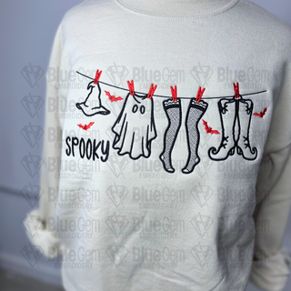 Spooky Season Clothing Line Halloween Embroidery Design