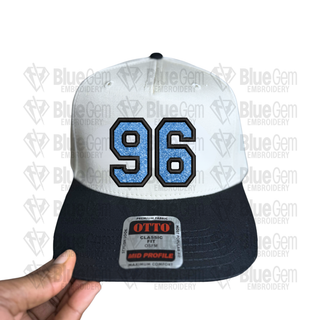 Sporty Applique Embroidery Font – Varsity Applique Font for Hats, 2 Sizes, BX Format Included (Instant Download)