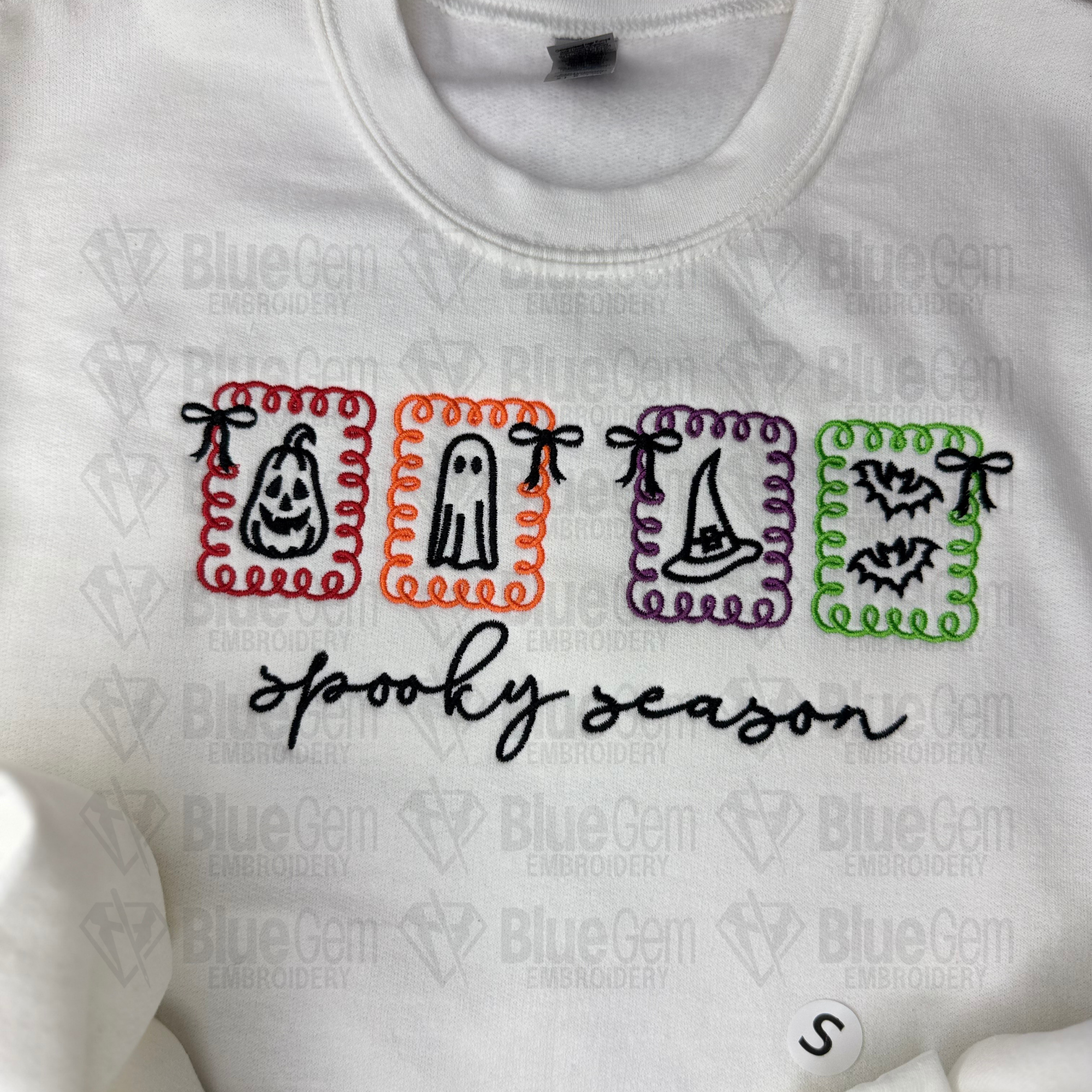 Spooky Season Embroidery Design - Halloween Icons