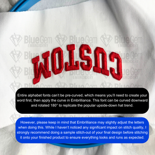 Varsity 3D Puff Font for Hats