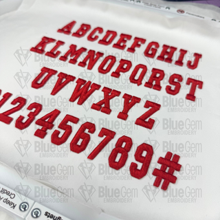 Varsity 3D Puff Font for Hats