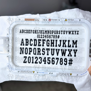 Varsity Hat Embroidery Font – College Font for Hats, BX Format Included (Instant Download)