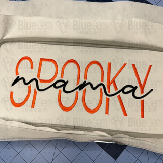 Spooky Mama Embroidery Design