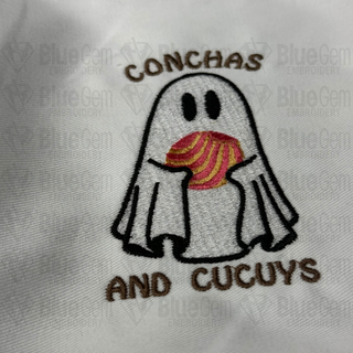 Ghost Conchas Cucuy Embroidery Design