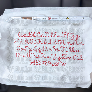 Diamond Diane Embroidery Font: Diamond Stitch Font, 6 Sizes (BX Font Included) (Digital File)