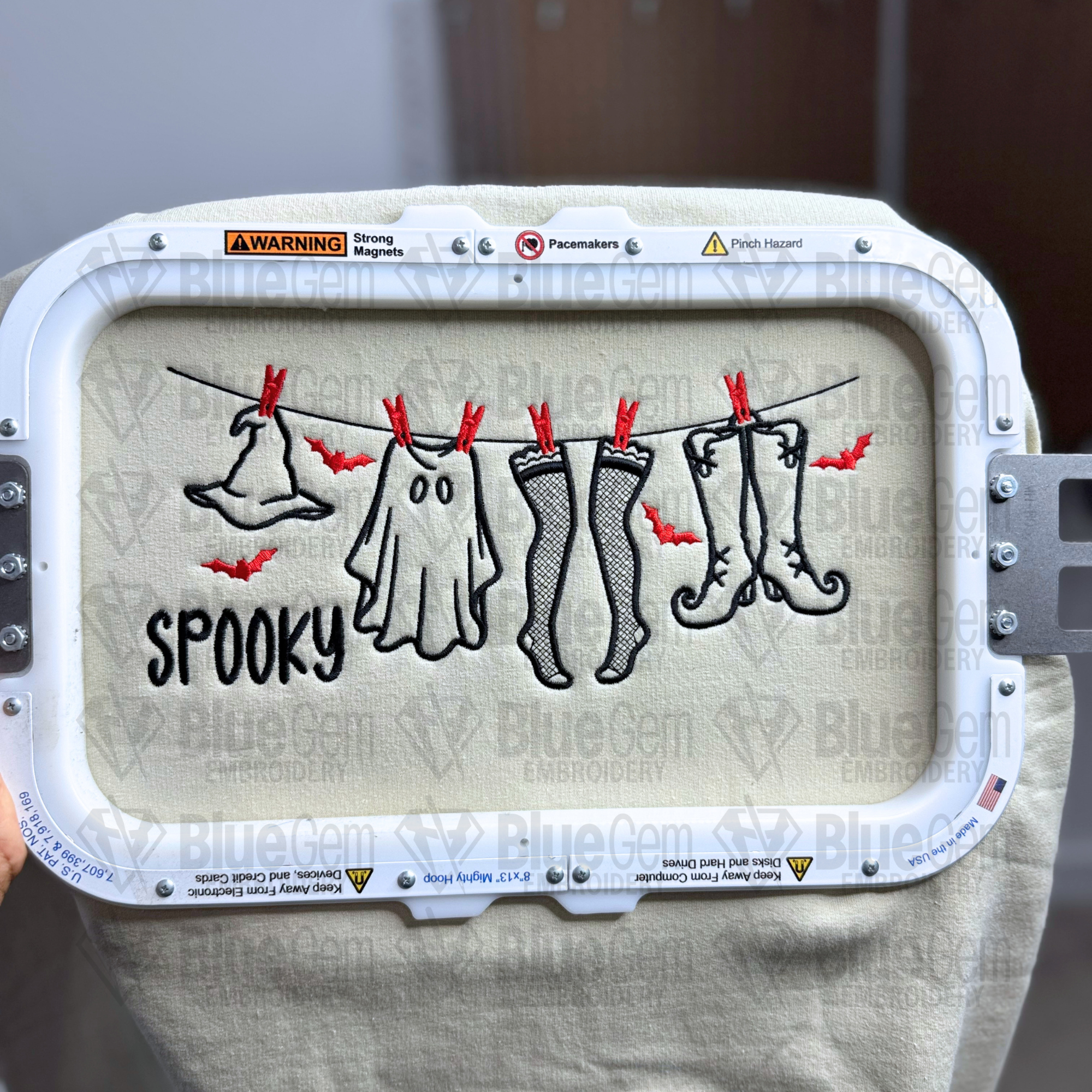 Spooky Season Clothing Line Halloween Embroidery Design