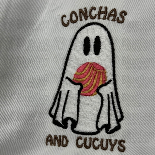 Ghost Conchas Cucuy Embroidery Design