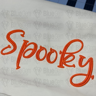 Spooky 3D Puff Embroidery Design