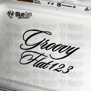Groovy Flat Embroidery Font