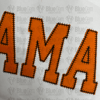 Mama Blanket Applique Embroidery Design - Blue Gem Embroidery