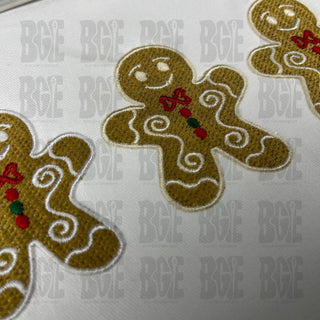 Christmas Cookies Embroidery Design, Gingerbread Men Embroidery Design, Christmas Embroidery Design, Split sizes Included - Blue Gem Embroidery